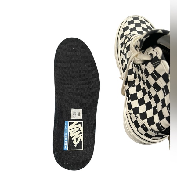 VANS Sentry WC Waffle Cup Marshmallow Checkerboard Hi Top Sneakers Rare Sz 6.5 - Picture 10 of 16